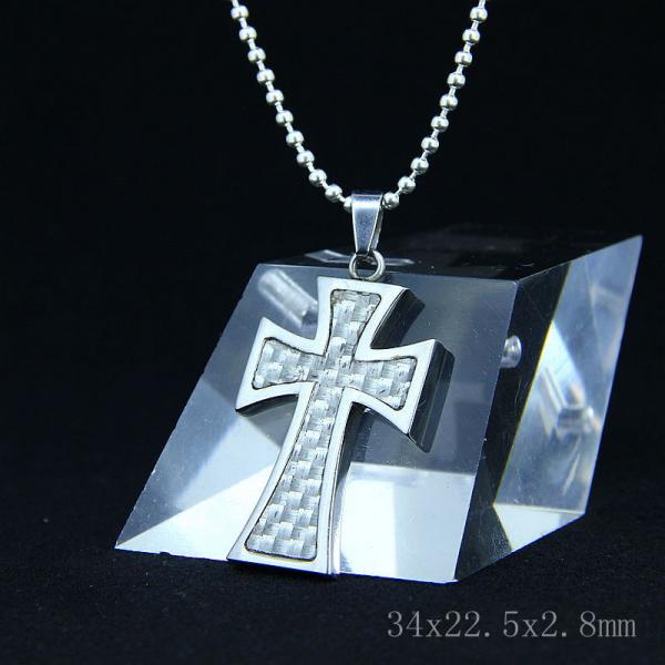 Fashion Top Trendy Stainless Steel Cross Necklace Pendant LPC33