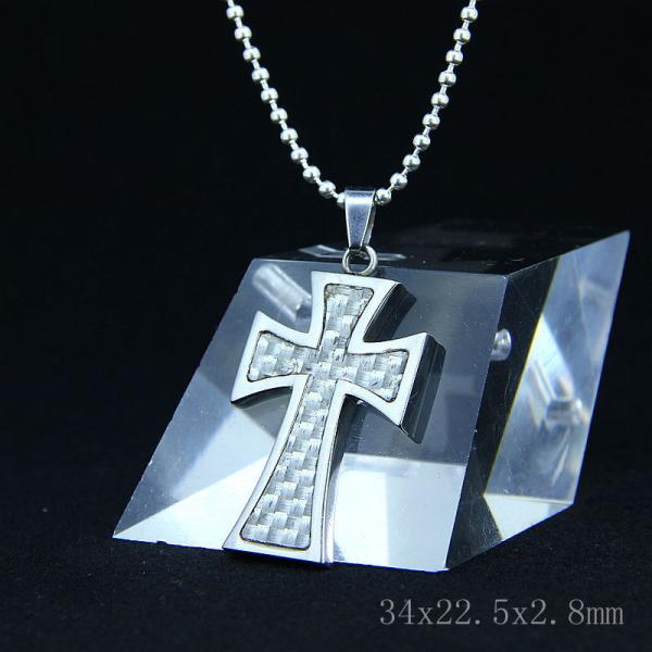Fashion Top Trendy Stainless Steel Cross Necklace Pendant LPC33