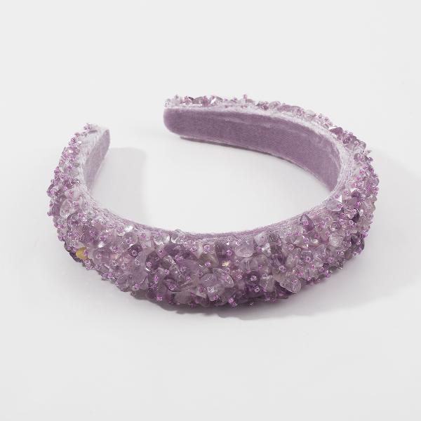 Europe United States fashion Baroque crystal heavy industry beaded irregular gravel headbands luxury accessories