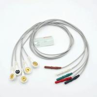 Compatible avec Din 5 Cable ECG plomb Cable plomb fils bouton de coupure