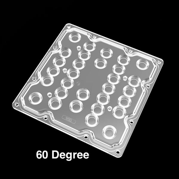 130х130мм 30 светодиодных оптических линз 30 градусов 60 градусов 90 градусов 50W 80W 100W