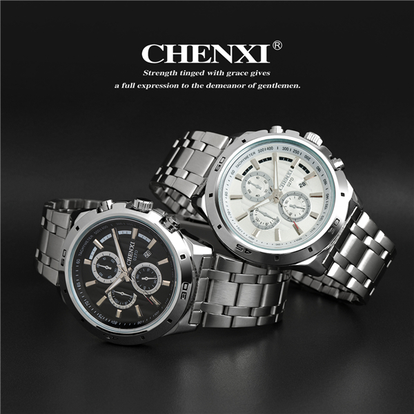 C027D Gift Watch Box Packing Free Sample Small MOQ OEM Watch Stainless Steel Band Watches