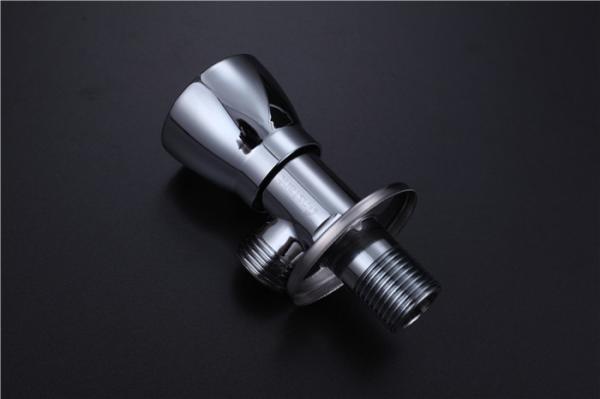 Brass Bathroom Water Angle Valve , Toilet Stop Washing Machine Angle Valve