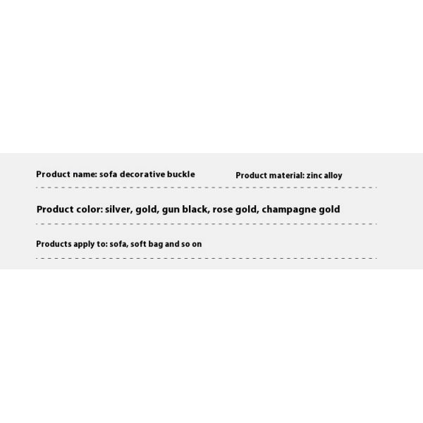 Metal Button Furniture Accessories Sofa Hardware Buckles Furniture Decorative ButtonsSofa Decorative Buttons