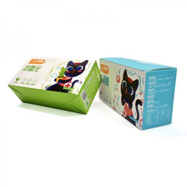 Custom Designed Small Pet Medicine Paper Shipping Box For Pet Dogs Cats Health Medicine