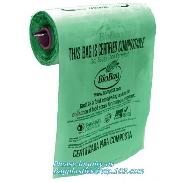 Compostable Biobag Cornstarch Bags,Recycling, Food Waste Kitchen Bag 3 Gallon Compost Bin Liner 25 Counts, Kitchen Caddy