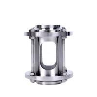 Suporte personalizado OEM Fluxo sanitário vidro de visão reta SUS316 3 polegadas Tipo Tri Clamp