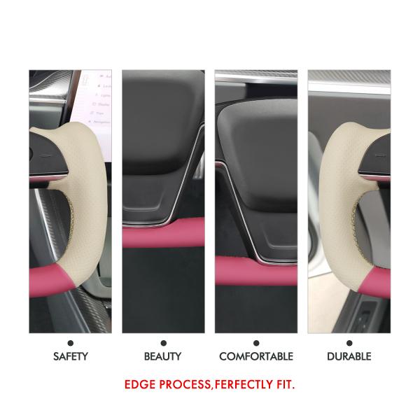 High Quality New Design Steering Wheel Cover For Tesla Model S 2021 2023