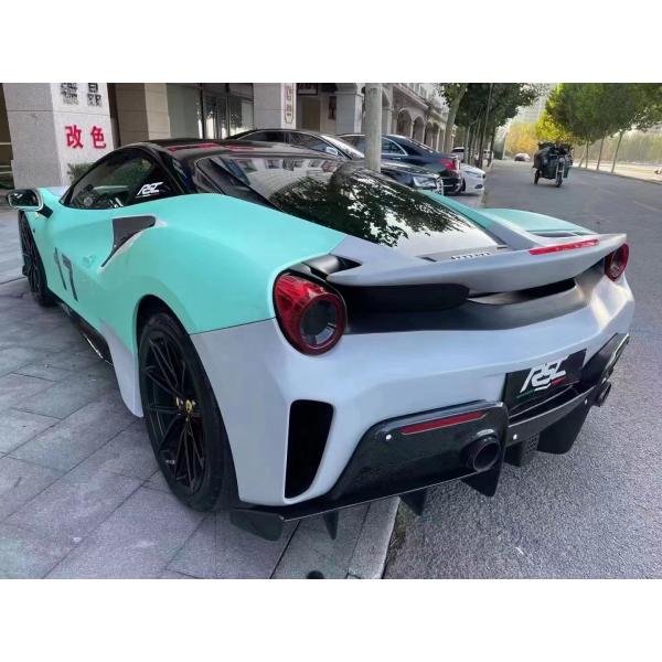 Auto Parts ForFerrari 488 Body Kit 488 Upgraded PistA-style Front and Rear Bumper Bonnet Spoiler Carbon Fiber Body Kit