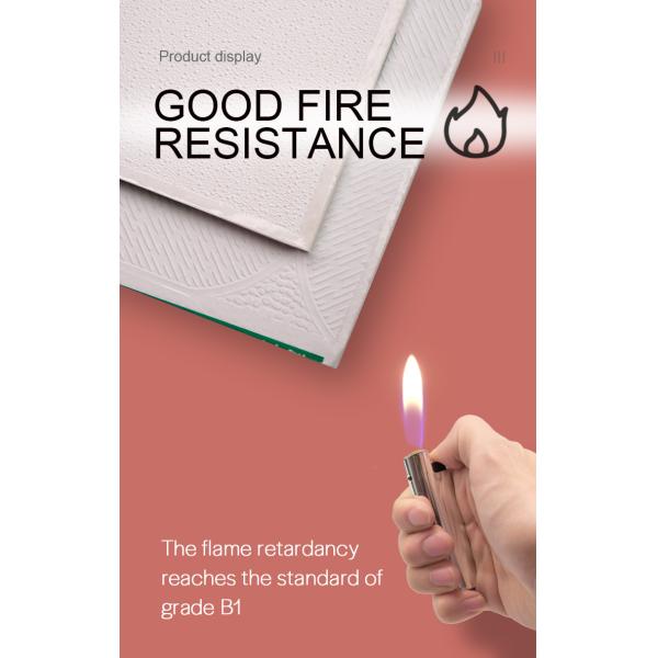 Белое лоснистое прокатанное доказательство дыма доказательства прессформы потолка PVC водоустойчивое