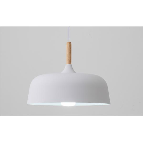 White / Black 32*23cm Nordic Aluminum Modern Wood Ceiling Light