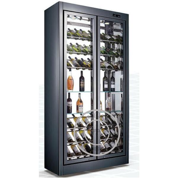 OP-A1005 Big Capacity Two Glass Doors Electric Wine Glass Display Cooler