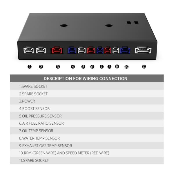 Раковина ABS датчика Do922 Temp воды Autometer экрана 12V LCD