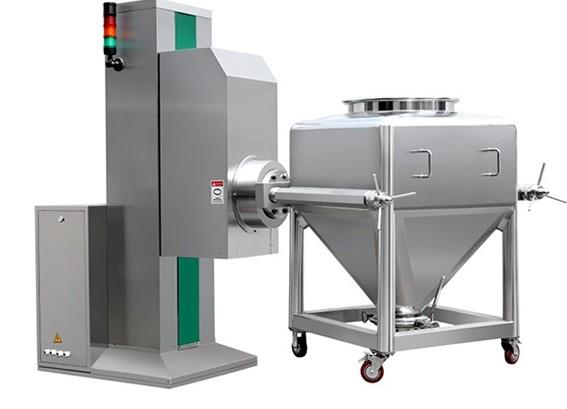 Low Noise Pharmaceutical Powder Mixing Machine Pharma Bin Blender Column Type