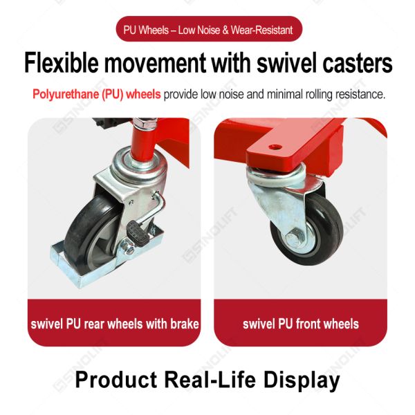 Sinolift EFM roll and reel material stacker - simple manual operation