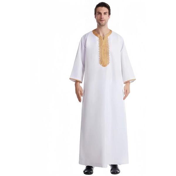 Lightweight Thobe Fabric TR 80/20 Polyester/Viscose Blend for Muslim Saudi Arab Thobe