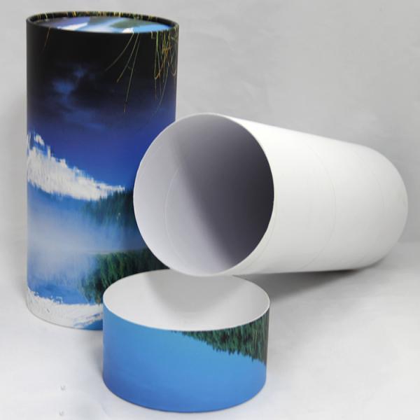 Latas biodegradables del papel de Kraft del cilindro que empaquetan para el recuerdo y los cosméticos Skincare