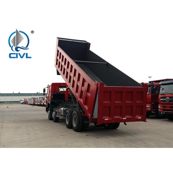 HOWO Manual 8x4 Dump Truck , 30 Ton International Dump Trucks