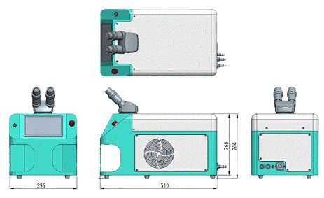 60W Laser Welding Machine Jewelry Laser Welder Repairing Machine 1064nm