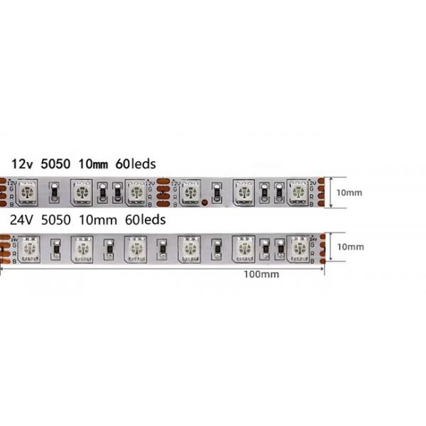 Ultra Narrow LED Strip Light , 24V SMD 3535 LED Strip Color Changing