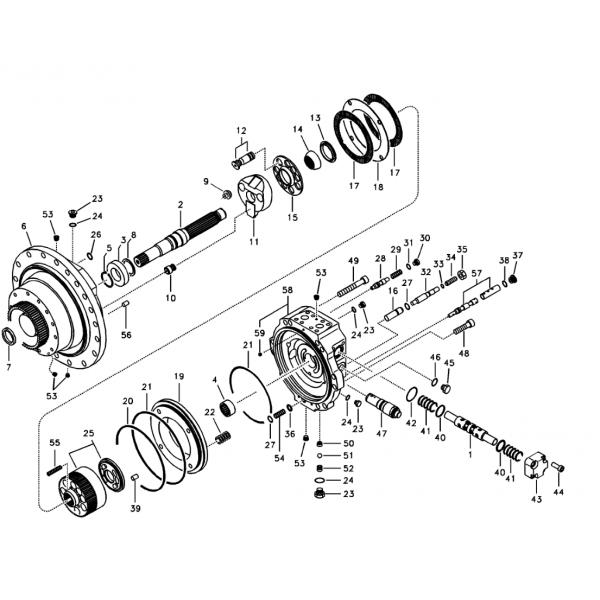 Volvo EC360 EC360B Hydraulic Travel Motor EC330LC EC360LC 14551150 14566400 14608847 14557192 Travel Device EC460B EC4