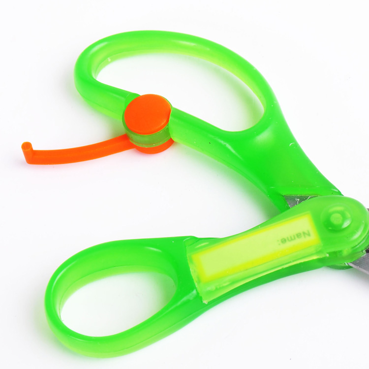 Wholesale high quality office and school customized carbon steel kid safety scissors
