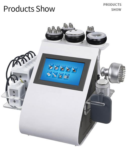 Perda gorda 6 em 1 máquina do laser Lipo, máquina do emagrecimento da cavitação do vácuo do RF