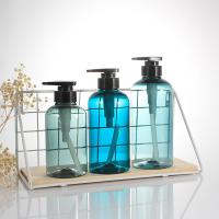 garrafa azul transparente do gel do chuveiro do champô 400ml