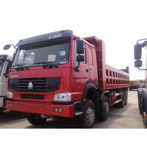 white color Dumper truck Drive Model 8X4 howo for Construction Transport