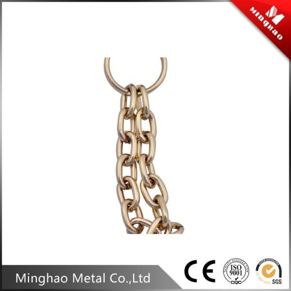 Luxury logo 45.9*32.67mm black decoration accessories chain for bag parts