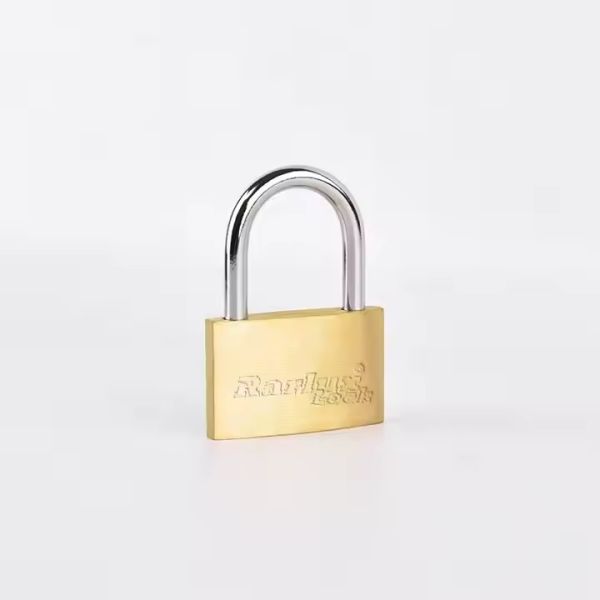 Rarlux New Arrival Solid Padlock Brass Body Brass Cylinder Thin Brass Padlock