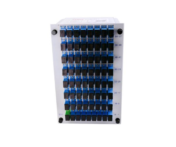 Fiber Optic Coupler Splitter SC PC 1x64 PLC Splitter Cassette Type Fiber Coupler