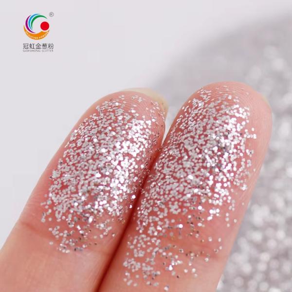 250 Degree Aluminum Silver Holographic Glitter Shimmer Injection Molding