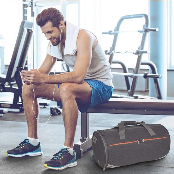 Sport Anti Theft Travel Bag Lightweight Gym Duffle Bag With Shoe Compartment Wet Pocket