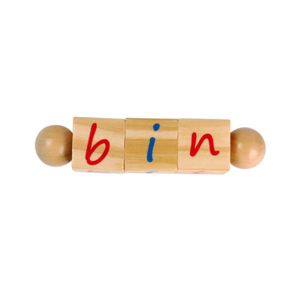 Montessori Phonetic Reading Blocks Educational Toys for  3 4 5 6 Year Old children