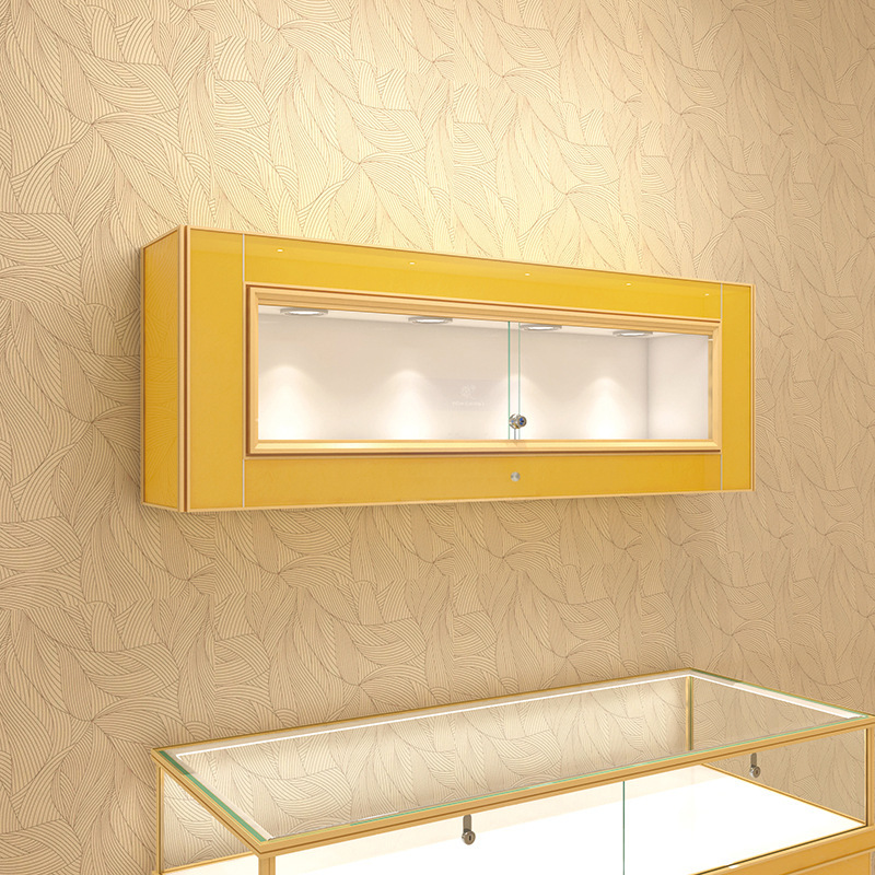 Customizable LED Lighting Jewelry Showcase with Eco-Friendly Materials for