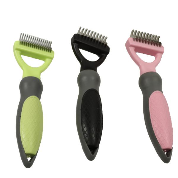 Deshedding Pet Hair Remover Brush Stainless Steel Beauty Cleaning Tool Cats Dogs 183x57x29mm