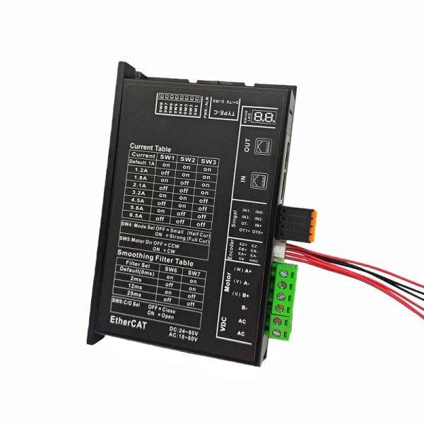 Closed-loop 2 Phase EtherCAT 86CME85 86mm Flange Stepper Motor with 8.5Nm Holding Torque and 1.8° Step Angle