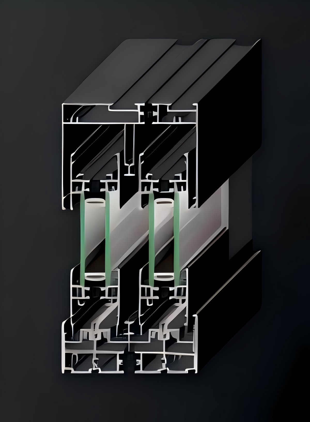 Soundproof Thermal Break Aluminum Casement Windows Hurricane Impact Resistant