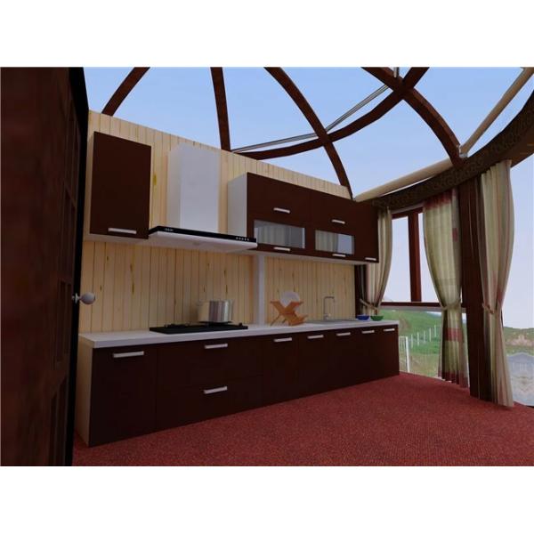 Гостиница купола шатра крошечных домов Префаб Юрт каникул роскошная с деревянным украшением