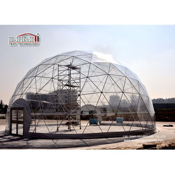 верхней части ПВК диаметра 12м шатер купола прозрачной половинный для на открытом воздухе партии событий