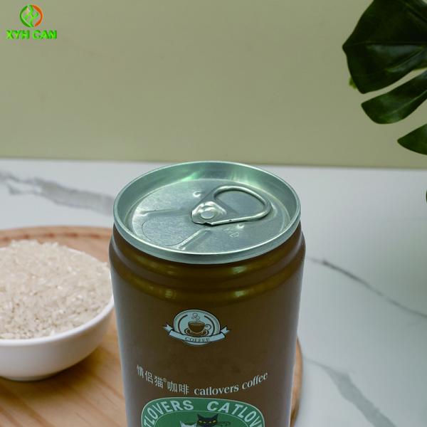 Polishing Round Empty Tin Cans PMS Printing For Beverages Coffee