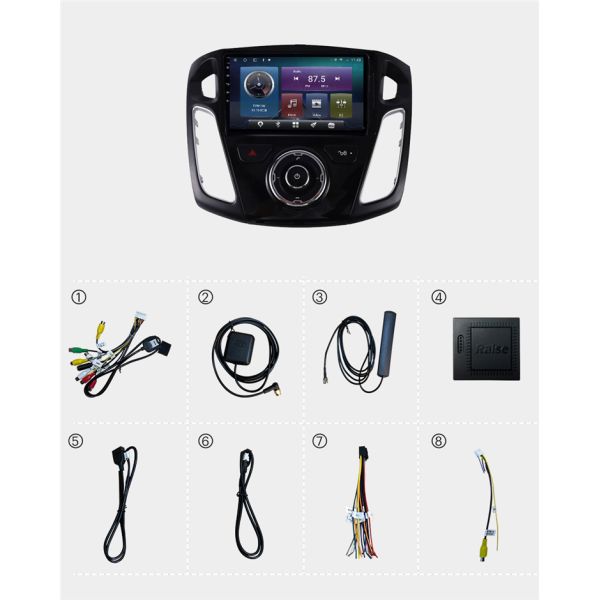 Android 13 Carplay Auto 2 Din DVD Car Radio Multimedia Video Player For Ford Focus 2012-2017