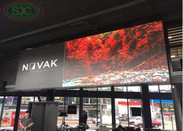 Visualização ótica conduzida exterior propaganda fixada na parede exterior da cor completa P10 da grande