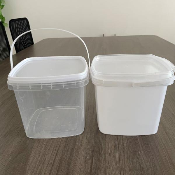 Balde de plástico quadrado para recipiente de lixo de gato 5L 6L 8L 12.5L 15L Proof Leak Design