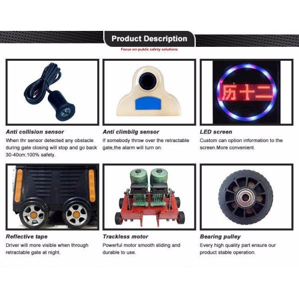 Автоматическая Retractable складывая складная подъездная дорога главного входа школы ворот
