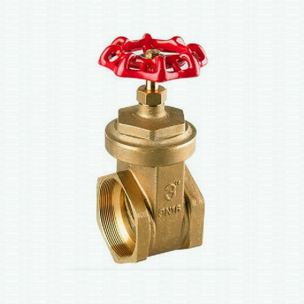 O punho vermelho do ferro fundido de 3 polegadas personalizou 200 a válvula de porta de bronze do estilo grande do WOG BSPT NPT