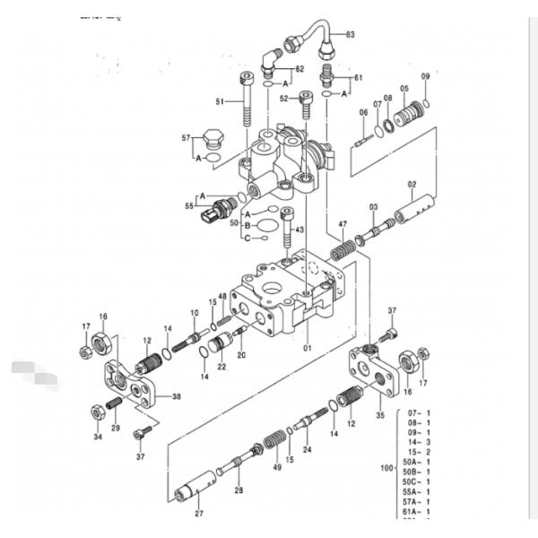 Регулятор 9181608 гидронасоса Belparts ZX200 HPV0102