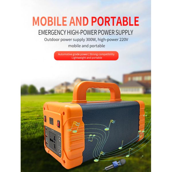 195Wh 300W Portable Power Station Camping Power Supply With LCD Function Display Screen