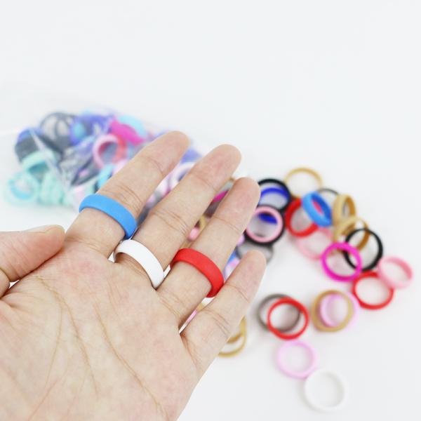 Joints circulaires libres en caoutchouc de silicone de catégorie comestible de BPA masticables pour des filles d'enfants